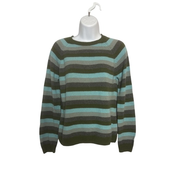Columbia Sweaters - Columbia Womens Small Sweater Striped Crew Neck Angora Blend Gorpcore Hiking